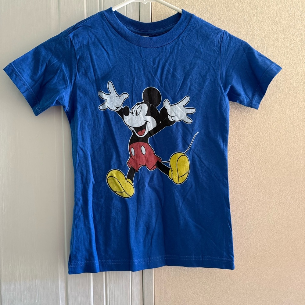 Blue Mickey Mouse Kids T-Shirt Size Youth Small NWOT Short‎ sleeve Tee